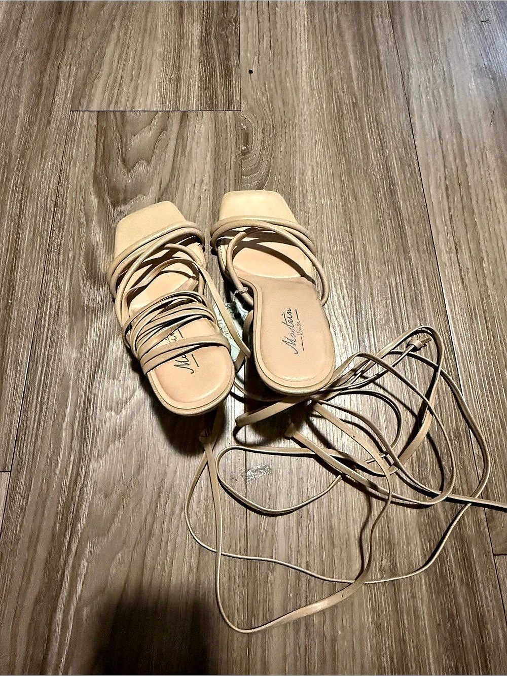 Sam Edelman Strappy Flat Sandals in Tan